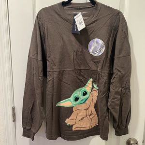 STAR WARS Mandalorian Grogu Baby Yoda Spirit Jersey (Disney) size S NWT